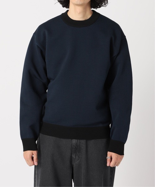 EDIFICE SELECT（エディフィスセレクト）の「スポンディッシュ リラックス モックネック ニット(ツイル)（ニット/セーター・メンズ・ベージュ/ネイビー/ブラウン/グレー/グリーン・SMALL/MEDIUM/LARGE）」の14枚目の写真