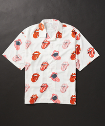 ◆【THE ROLLING STONES/ザ ローリング ストーンズ×JS】別注 半袖 開襟シャツ