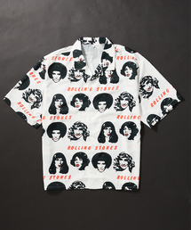 ◆【THE ROLLING STONES/ザ ローリング ストーンズ×JS】別注 半袖 開襟シャツ