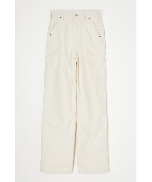 MOUSSY(マウジー)の「HW DOUBLE KNEE STRAIGHT(デニムパンツ・レディース・オフホワイト/ライトブラック・1/2/0)」の19枚目の写真