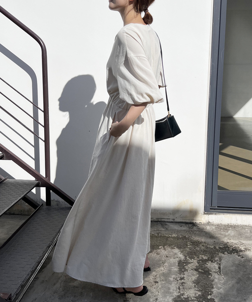 Spick & Span（スピックアンドスパン）の「ドレープワンピース（ワンピース・レディース・ネイビー/ピンク/アイボリー・38/36）」の6枚目の写真