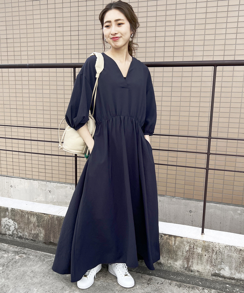 Spick & Span（スピックアンドスパン）の「ドレープワンピース（ワンピース・レディース・ネイビー/ピンク/アイボリー・38/36）」の12枚目の写真