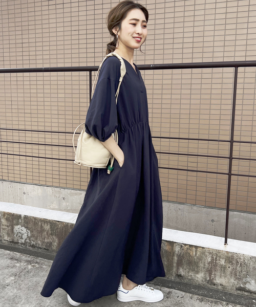 Spick & Span（スピックアンドスパン）の「ドレープワンピース（ワンピース・レディース・ネイビー/ピンク/アイボリー・38/36）」の13枚目の写真