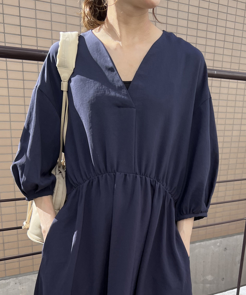 Spick & Span（スピックアンドスパン）の「ドレープワンピース（ワンピース・レディース・ネイビー/ピンク/アイボリー・38/36）」の15枚目の写真