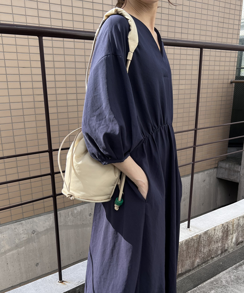 Spick & Span（スピックアンドスパン）の「ドレープワンピース（ワンピース・レディース・ネイビー/ピンク/アイボリー・38/36）」の16枚目の写真