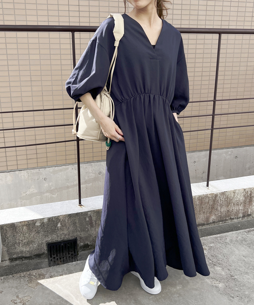 Spick & Span（スピックアンドスパン）の「ドレープワンピース（ワンピース・レディース・ネイビー/ピンク/アイボリー・38/36）」の18枚目の写真