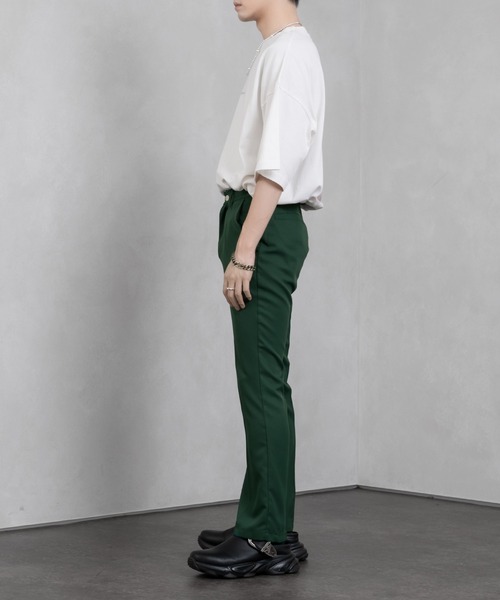Adoon plain(アドーンプレーン)の「【Adoon plain】美シルエットフレアパンツ(スラックス・メンズ・ライトグレー/ブラック/ダークグリーン/ダークブルー・SMALL/MEDIUM/LARGE)」の18枚目の写真