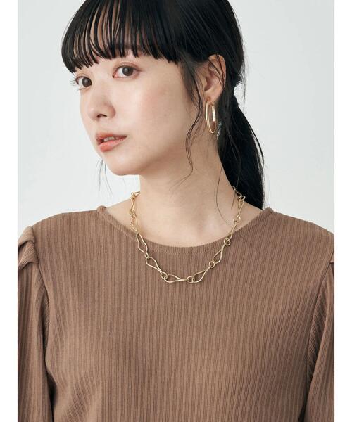 earth music&ecology（アースミュージックアンドエコロジー）の「釦付きリブプルオーバー（Tシャツ/カットソー・レディース・ブラック/パープル/ライトベージュ/ライトブラウン・S/M）」の21枚目の写真