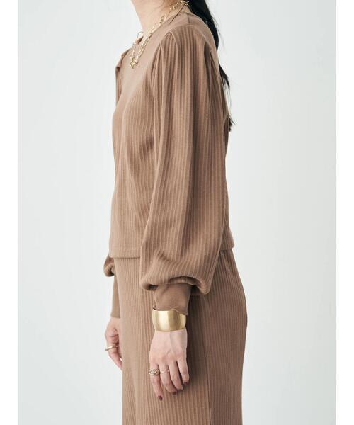 earth music&ecology（アースミュージックアンドエコロジー）の「釦付きリブプルオーバー（Tシャツ/カットソー・レディース・ブラック/パープル/ライトベージュ/ライトブラウン・S/M）」の17枚目の写真