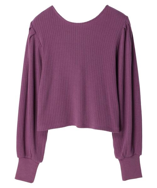 earth music&ecology（アースミュージックアンドエコロジー）の「釦付きリブプルオーバー（Tシャツ/カットソー・レディース・ブラック/パープル/ライトベージュ/ライトブラウン・S/M）」の15枚目の写真