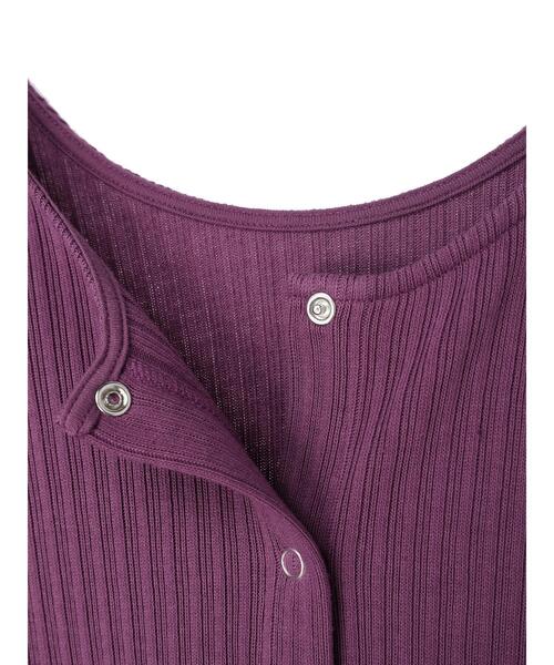earth music&ecology（アースミュージックアンドエコロジー）の「釦付きリブプルオーバー（Tシャツ/カットソー・レディース・ブラック/パープル/ライトベージュ/ライトブラウン・S/M）」の11枚目の写真