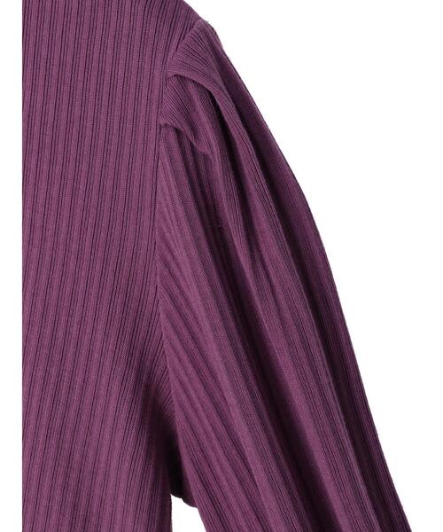 earth music&ecology（アースミュージックアンドエコロジー）の「釦付きリブプルオーバー（Tシャツ/カットソー・レディース・ブラック/パープル/ライトベージュ/ライトブラウン・S/M）」の10枚目の写真