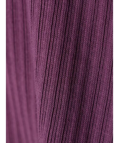 earth music&ecology（アースミュージックアンドエコロジー）の「釦付きリブプルオーバー（Tシャツ/カットソー・レディース・ブラック/パープル/ライトベージュ/ライトブラウン・S/M）」の9枚目の写真