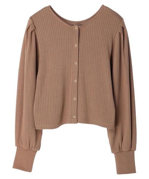 earth music&ecology（アースミュージックアンドエコロジー）の「釦付きリブプルオーバー（Tシャツ/カットソー・レディース・ブラック/パープル/ライトベージュ/ライトブラウン・S/M）」の6枚目の写真