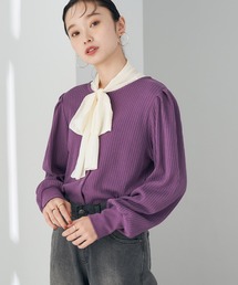 earth music&ecology | 釦付きリブプルオーバー(Tシャツ/カットソー)