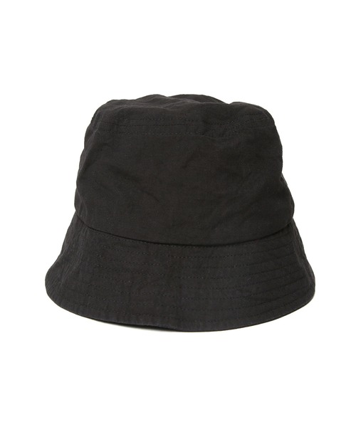 UNDECORATED（アンデコレイテッド）の「UNDECORATED アンデコレイテッド / Linen Cotton Hat リネンコットン バケットハット / UDS23903（ハット・メンズ・ブラック/グレー・1/3）」の2枚目の写真