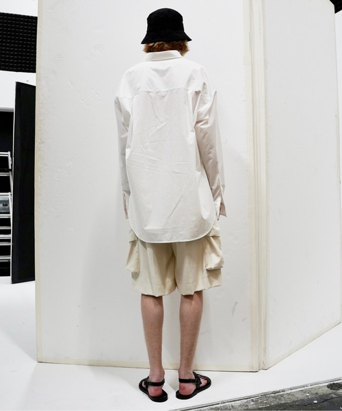 UNDECORATED（アンデコレイテッド）の「UNDECORATED アンデコレイテッド / Linen Cotton Hat リネンコットン バケットハット / UDS23903（ハット・メンズ・ブラック/グレー・1/3）」の3枚目の写真