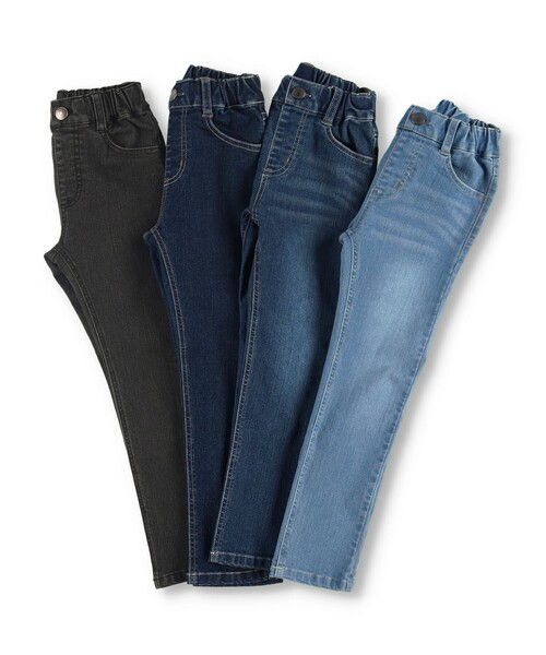 BRANSHES（ブランシェス）の「【プレミアムストレッチ】デニムロングパンツ（デニムパンツ・キッズ・サックスブルー/ネイビー/ブルー/グレー・100/110/130/160/140/150/90/120）」の17枚目の写真