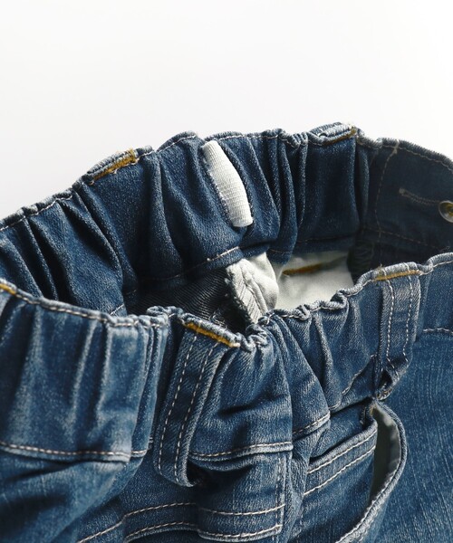BRANSHES（ブランシェス）の「【プレミアムストレッチ】デニムロングパンツ（デニムパンツ・キッズ・サックスブルー/ネイビー/ブルー/グレー・100/110/130/160/140/150/90/120）」の21枚目の写真