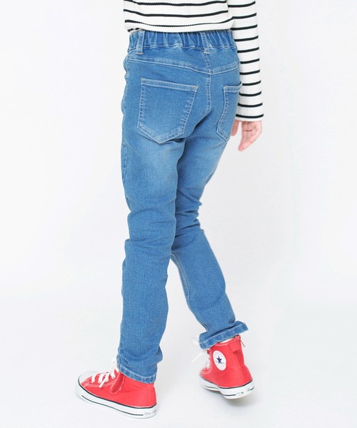 BRANSHES（ブランシェス）の「【プレミアムストレッチ】デニムロングパンツ（デニムパンツ・キッズ・サックスブルー/ネイビー/ブルー/グレー・100/110/130/160/140/150/90/120）」の11枚目の写真