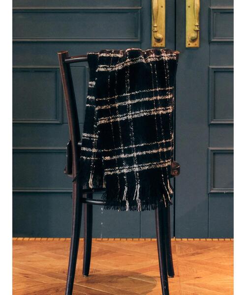 AMERICAN HOLIC（アメリカンホリック）の「ツイードフリンジストール（ストール/ショール・レディース・ブラック/ピンク/イエロー/グリーン・FREE）」の18枚目の写真