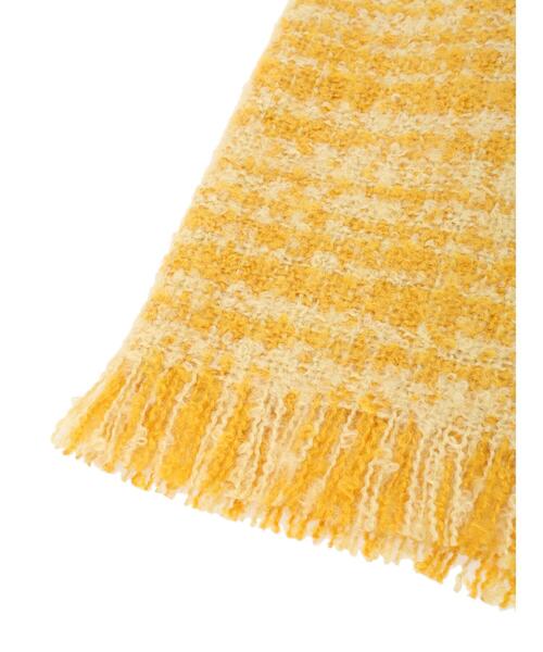 AMERICAN HOLIC（アメリカンホリック）の「ツイードフリンジストール（ストール/ショール・レディース・ブラック/ピンク/イエロー/グリーン・FREE）」の10枚目の写真