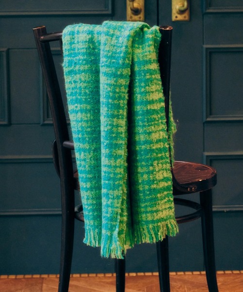 AMERICAN HOLIC（アメリカンホリック）の「ツイードフリンジストール（ストール/ショール・レディース・ブラック/ピンク/イエロー/グリーン・FREE）」の2枚目の写真