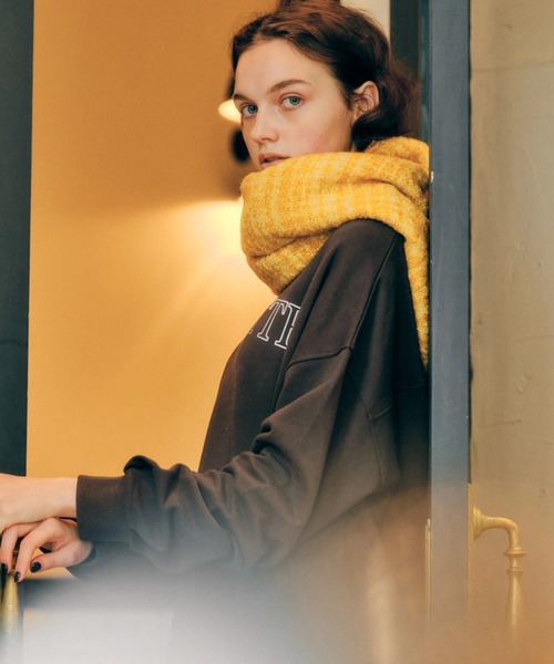 AMERICAN HOLIC（アメリカンホリック）の「ツイードフリンジストール（ストール/ショール・レディース・ブラック/ピンク/イエロー/グリーン・FREE）」の19枚目の写真