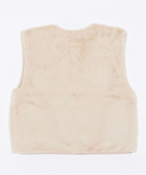 Right-on（ライトオン）の「ファーベスト（ベスト・メンズ・オフホワイト/ベージュ/ブラウン・M/L/XL）」の4枚目の写真