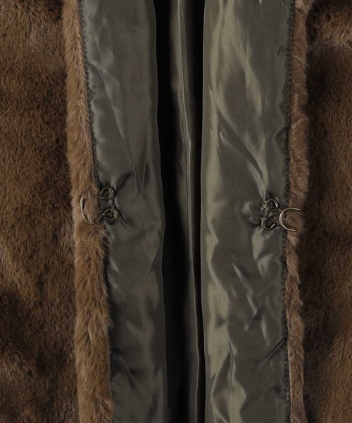 Right-on（ライトオン）の「ファーベスト（ベスト・メンズ・オフホワイト/ベージュ/ブラウン・M/L/XL）」の8枚目の写真