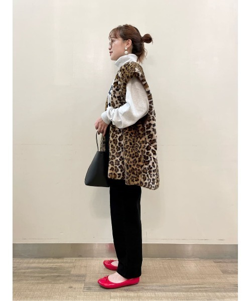 Right-on（ライトオン）の「ファーベスト（ベスト・メンズ・オフホワイト/ベージュ/ブラウン・M/L/XL）」の11枚目の写真