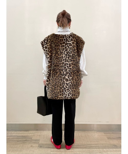 Right-on（ライトオン）の「ファーベスト（ベスト・メンズ・オフホワイト/ベージュ/ブラウン・M/L/XL）」の12枚目の写真