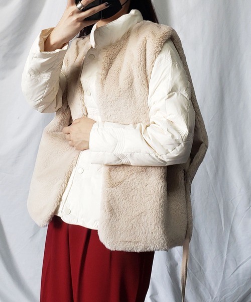 セール】※※【 8color 】スムースタッチサイドスリットフェイクファー