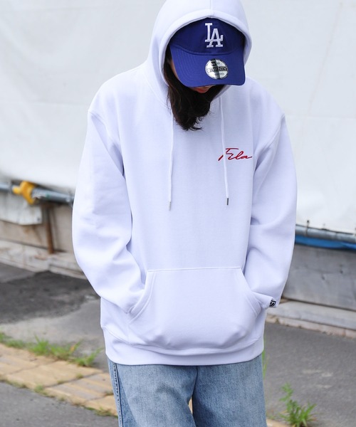FILA♡【新品タグ付き】 2024FWストレッチ裏起毛のフーディパーカーＬ FILA フィラ パーカー スウェット 裏起毛 メンズ レディース