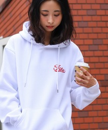 【別注】 【FILA】 アソート ロゴ 刺繍 ルーズシルエット 裏起毛 長袖 スウェット パーカー
