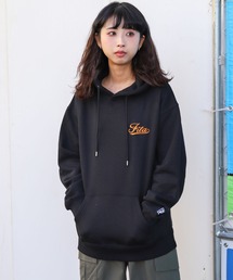 【別注】 【FILA】 アソート ロゴ 刺繍 ルーズシルエット 裏起毛 長袖 スウェット パーカー