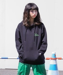 【別注】 【FILA】 アソート ロゴ 刺繍 ルーズシルエット 裏起毛 長袖 スウェット パーカー