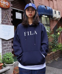 FILA | 【別注】【FILA】ロゴ4タイプ アソートルーズシルエットスウェットパーカー【ユニセックス】(パーカー)