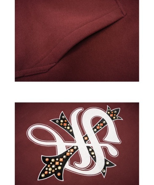 SUPPLIER(サプライヤー)の「【SUPPLIER/サプライヤー】STUDS CROSS HOODIE / スウェット フーディ パーカー ビッグサイズ オーバーサイズ プルオーバー 秋服 冬服 クロス 十字架(パーカー・メンズ・ホワイト/ブラック/レッド/カーキ/グレー・L/XL)」の15枚目の写真