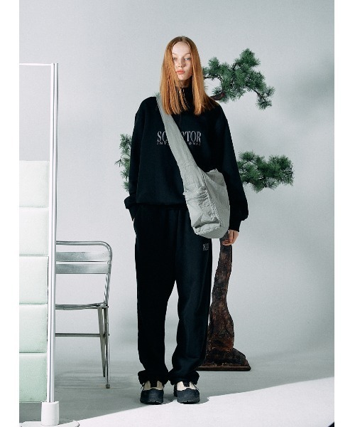 SCULPTOR（スカルプター）の「Slouchy Hobo Messenger Bag/スラッチ―ホボメッセンジャーバック（バックパック/リュック・レディース・グリーン系その他/アイボリー/ブラック・FREE）」の13枚目の写真