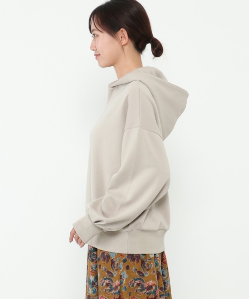 LBC(エルビーシー)の「ショートフードプルオーバー(パーカー・レディース・ライトグレー/チャコールグレー/パープル・M/L)」の21枚目の写真