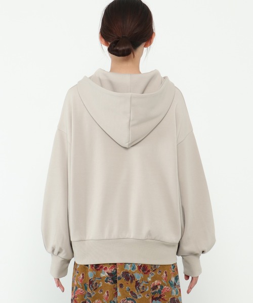 LBC(エルビーシー)の「ショートフードプルオーバー(パーカー・レディース・ライトグレー/チャコールグレー/パープル・M/L)」の15枚目の写真