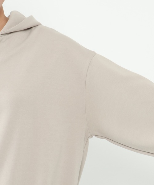 LBC(エルビーシー)の「ショートフードプルオーバー(パーカー・レディース・ライトグレー/チャコールグレー/パープル・M/L)」の14枚目の写真