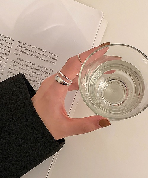 LOPASS(ロパス)の「デザインリング7点セット(リング・レディース・ゴールド/シルバー・FREE)」の6枚目の写真