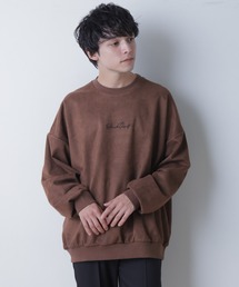WEGO | WEGO/フェイクスウェードロゴ刺繍プルオーバー(スウェット)