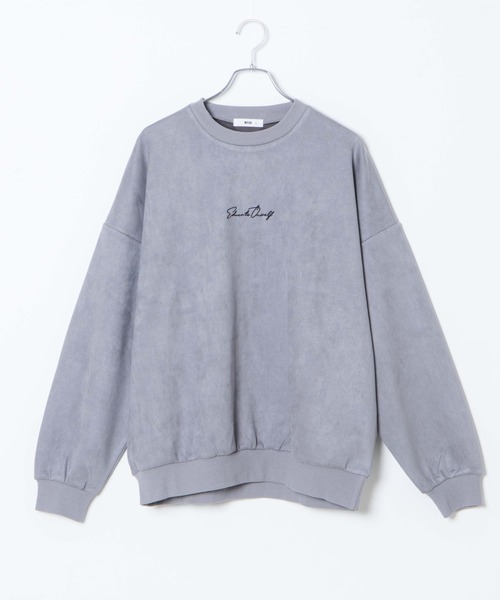 WEGO（ウィゴー）の「WEGO/フェイクスウェードロゴ刺繍プルオーバー（スウェット・メンズ・ライトブラウン/グレー/ブルー・MEDIUM/LARGE）」の22枚目の写真