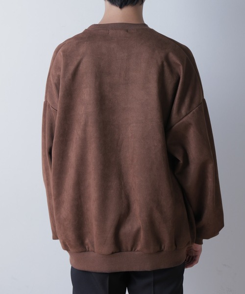 WEGO（ウィゴー）の「WEGO/フェイクスウェードロゴ刺繍プルオーバー（スウェット・メンズ・ライトブラウン/グレー/ブルー・MEDIUM/LARGE）」の21枚目の写真