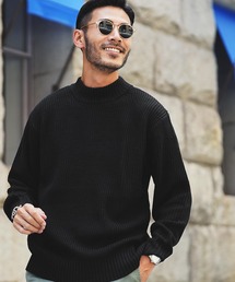 JIGGYS SHOP（ジギーズショップ）の「モックネック ワッフル畦編み ニット セーター（ニット/セーター）」