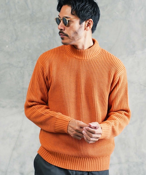 jiggys shop(ジギーズショップ)の「モックネック ワッフル畦編み ニット セーター(ニット/セーター・メンズ・グレー系その他2/ベージュ系その他/ブラウン系その他/ホワイト系その他/ブラック系その他2/ブラック系その他/ブルー系その他/グリーン系その他/グレー系その他/ブルー系その他2/グレー系その他3/グリーン系その他2/レッド系その他/ブルー系その他3/グレー系その他4/オレンジ系その他・MEDIUM/LARGE/X-LARGE/SMALL)」の16枚目の写真