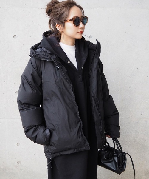 LAULEN（ローレン）の「Hooded down jacket/フードダウンコート（ダウンジャケット/コート・レディース・ブラウン/ブラック・FREE）」の12枚目の写真